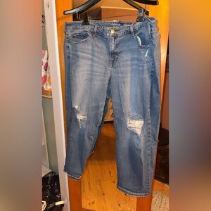 Torrid Light Blue Distressed Boyfriend Jeans